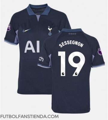 Tottenham Hotspur Ryan Sessegnon #19 Segunda Equipación 2023-24 Manga Corta